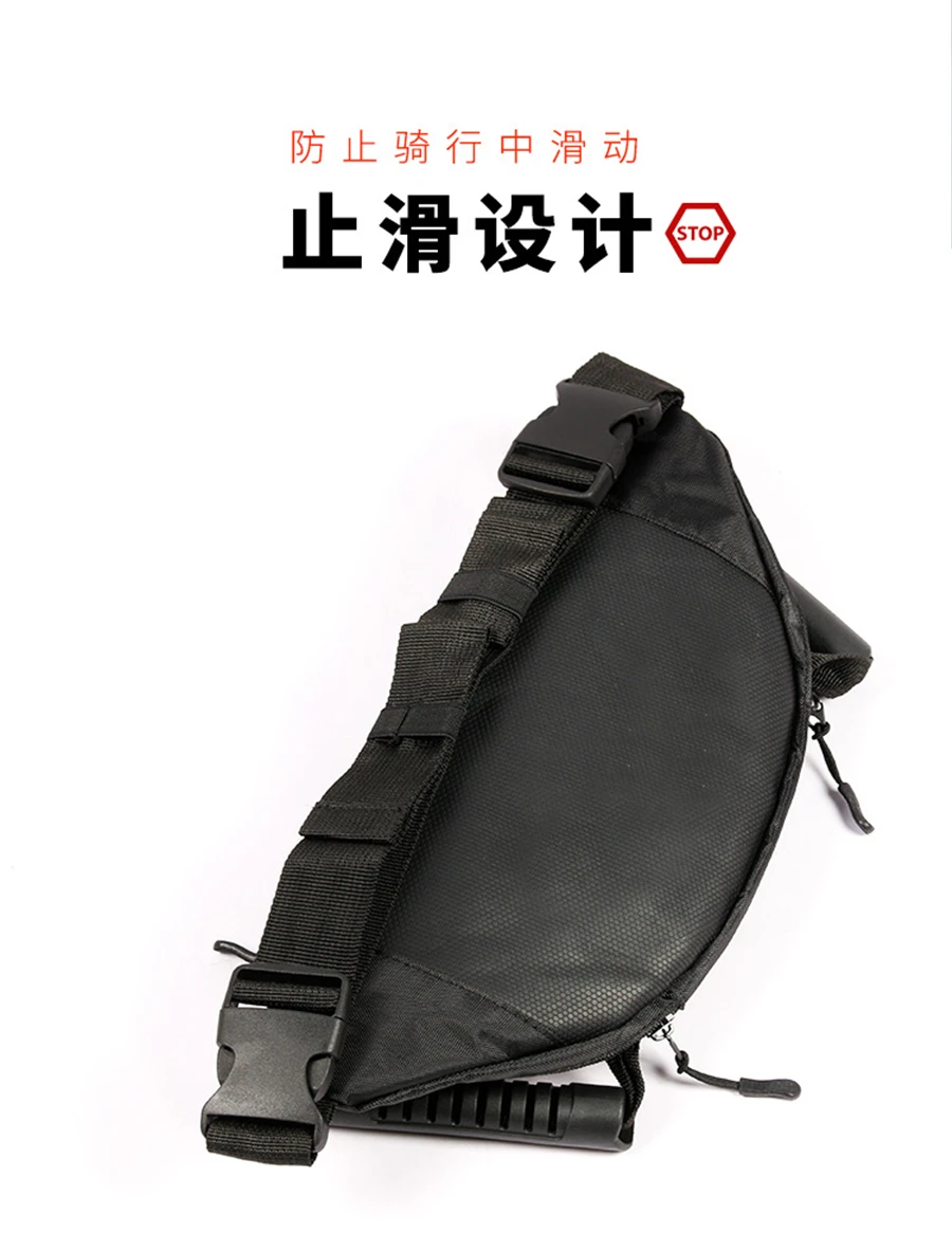 Motorcycle Riding Waist Bag Multifunctional Large Capacity Waist Pack Rear Seat Safety Handle Passenger