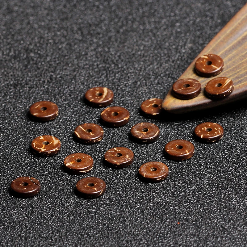 4A Natural Coconut Shell Crystal Single Bead DIY Jewelry Making