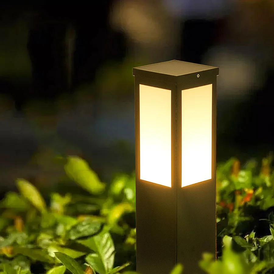 Outdoor Garden Lawn Lamp Waterproof 10W LED  Lawn Lamp Modern Landscape Pillar Light Outdoor Villa Pathway Lawn Bollards Light