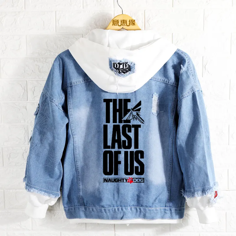 The Last of Us Casaco com capuz masculino, The last One Game, Casaco jeans, Casacos, Primavera, Outono