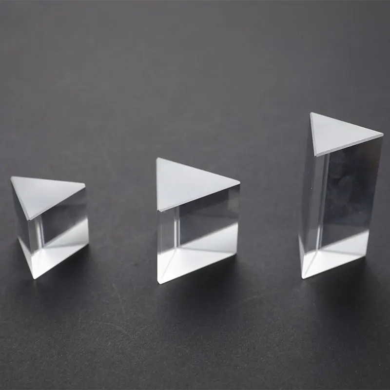 Multiple Sizes Triangular Prism Optical Prisms Glass Physics Teaching Refracted Light Spectrum Rainbow Students Supplies