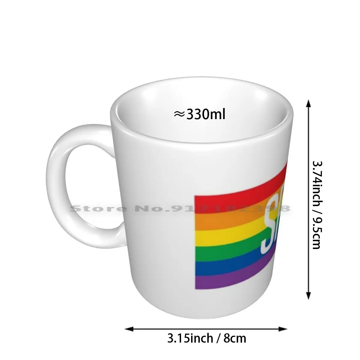 Spite Ceramic Mugs Coffee Cups Milk Tea Mug Lgbt Queer Lesbian Gay Bisexual Bi Trans Pansexual Pansexual Non Binary Nonbinary