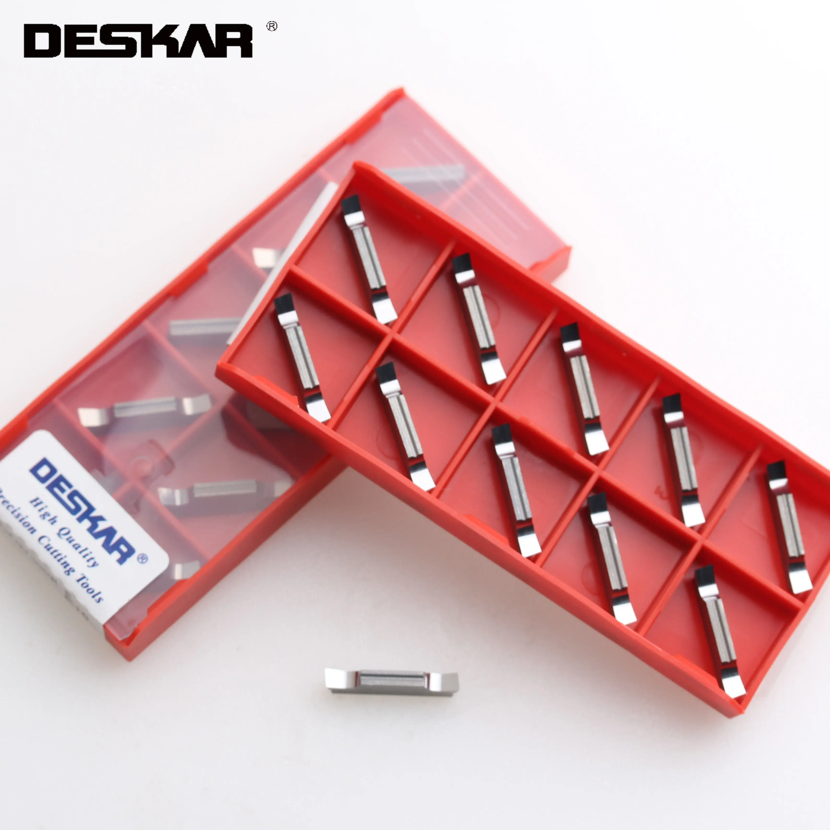 10PCS DESKAR MGGN300R-8 K10 CNC 터닝 공구 선반 커터 카바이드 인서트 슬롯 블레이드