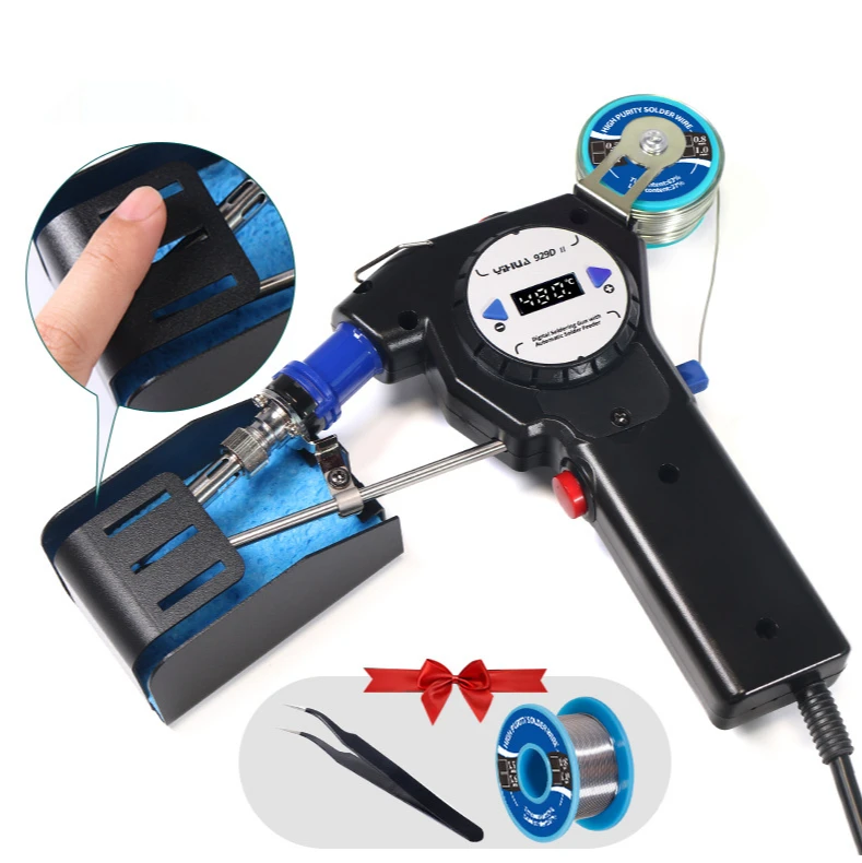 WEP 929D-I Automatically Send Tin Gun Station Portable Soldering Iron Station One-handed Soldering Welding Repair Tool