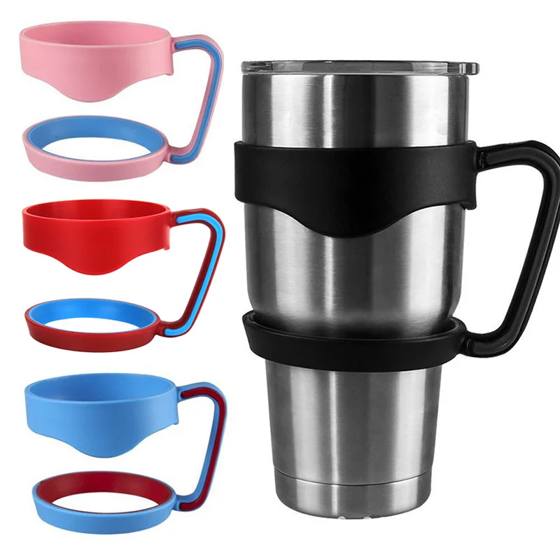 Handle Holder For 30 Ounce YETI Tumbler Rambler Cups Mug Coffee Water Bottles Accessories  Fit Travel Portable Insulated Plastic