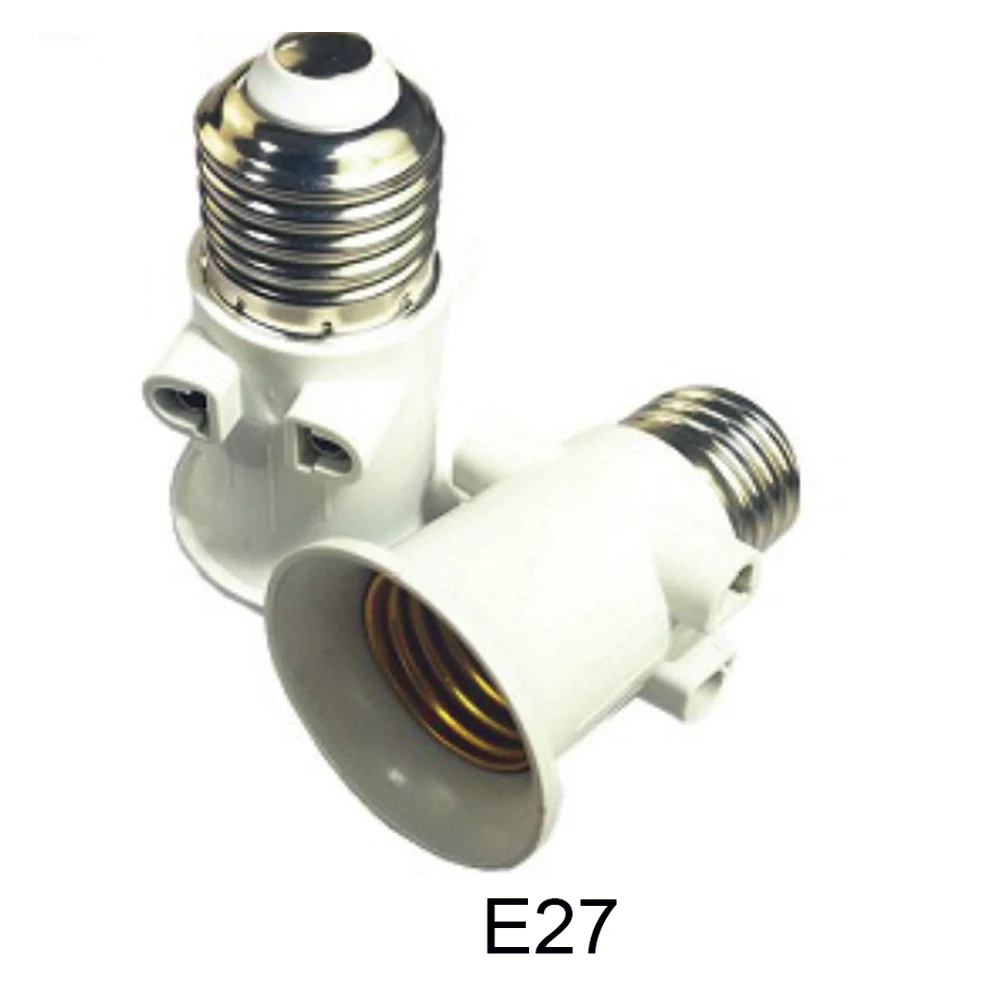 E27 Bulb Adapter Fire Lamp Base Socket Conversion With EU Plug AC100-240V Household Room Lighting