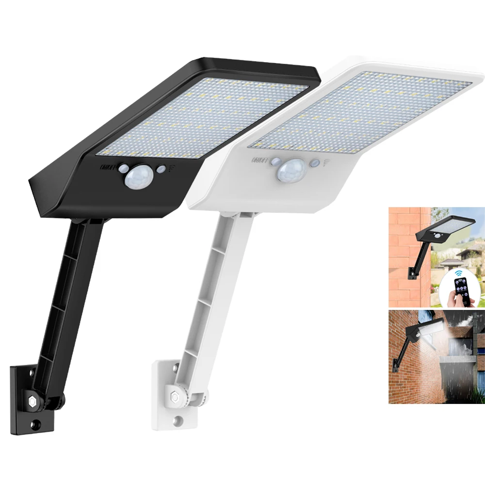 

800lm 48 led Solar Lights Outdoor Waterproof Lamp Spotlight With Three Modes Adjustable Angle For Garden wall path lamp