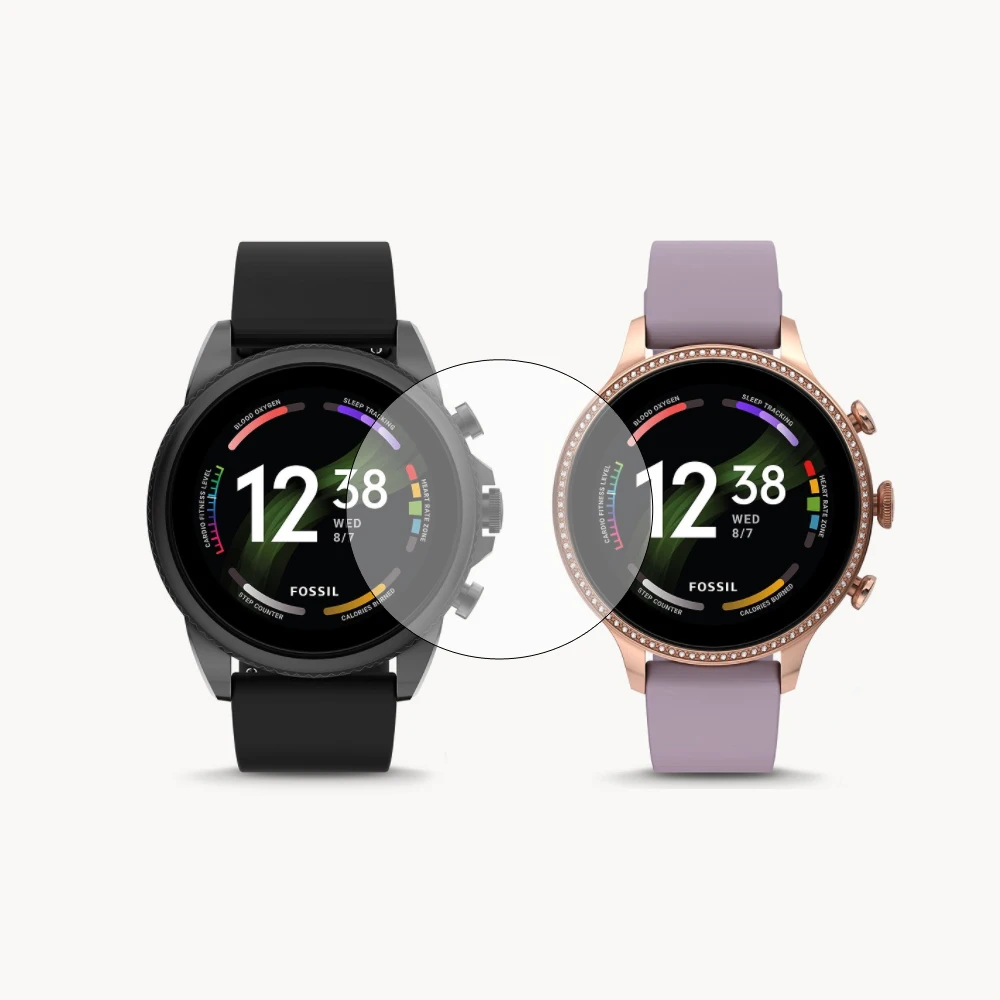 Smartwatch Tempered Glass Protective Film Guard For Fossil Gen 6 42mm 44mm Smart Watch Gen6 Screen Protector Cover Accessories