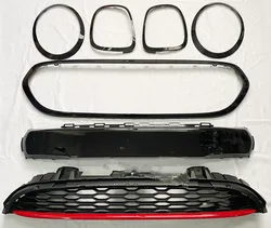 Front Bumper Grill Mask Radiator Grille Decorative trim for BMW MINI JCW F55 F56 F57 With Headlight Taillight Frame Cover