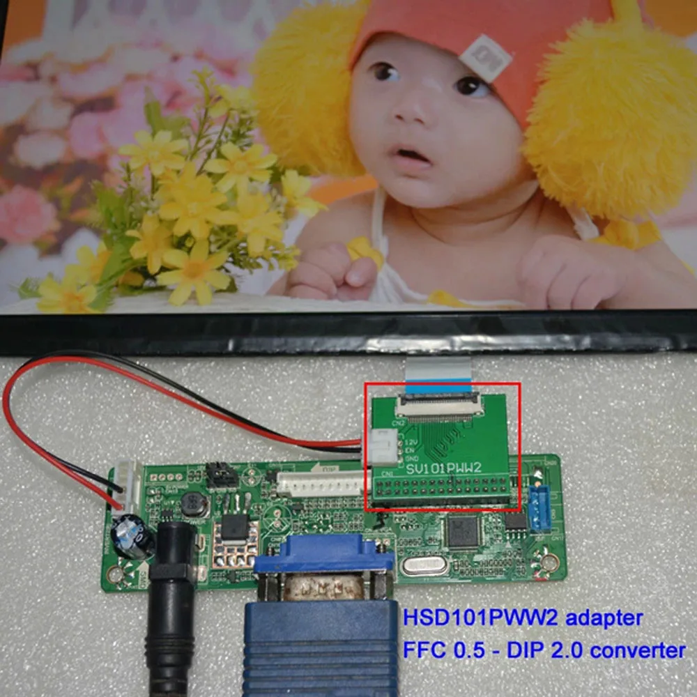 Hsd101pww2 ffc kabel lvds lcd bildschirm kabel adapter platine