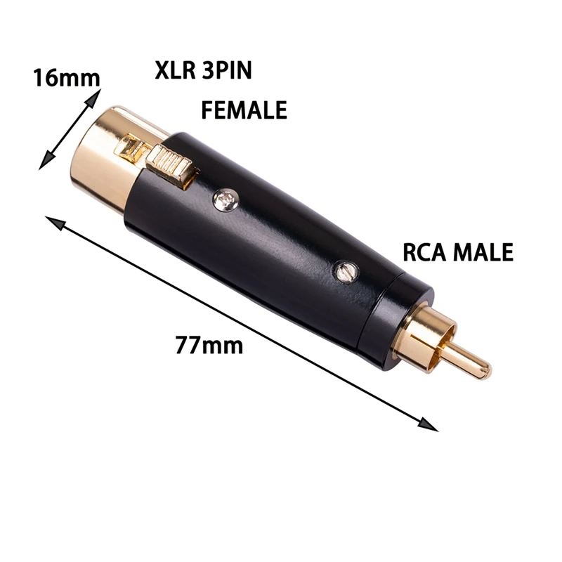 XLR do RCA Adapter RCA męski do XLR męski żeński Adapter XLR do RCA kobiet męski Adapter, mikrofon stereofoniczny kabel