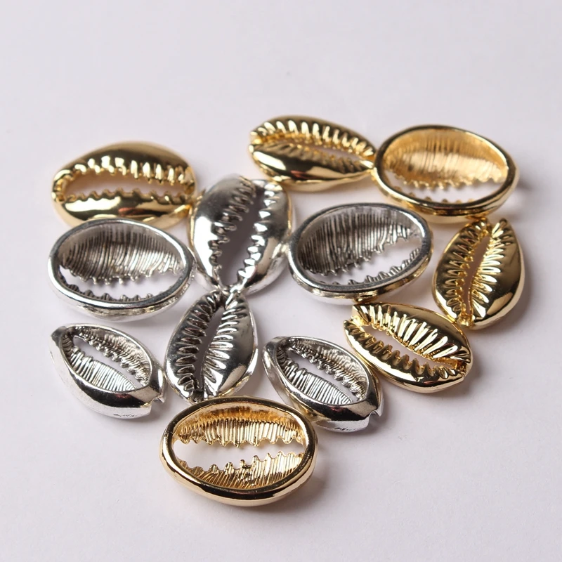 Zinc Alloy Shells Connect Charms Beads 10pcs/lot   For DIY Bohemia Bracelet Jewelry Making Finding Accessories