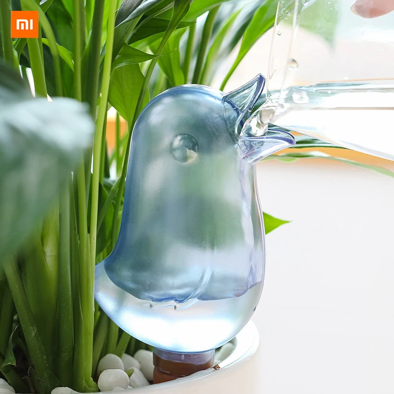 

Xiaomi Youpin Cartoon bird shape lazy transparent automatic dripper family balcony flower pot watering flower kettle