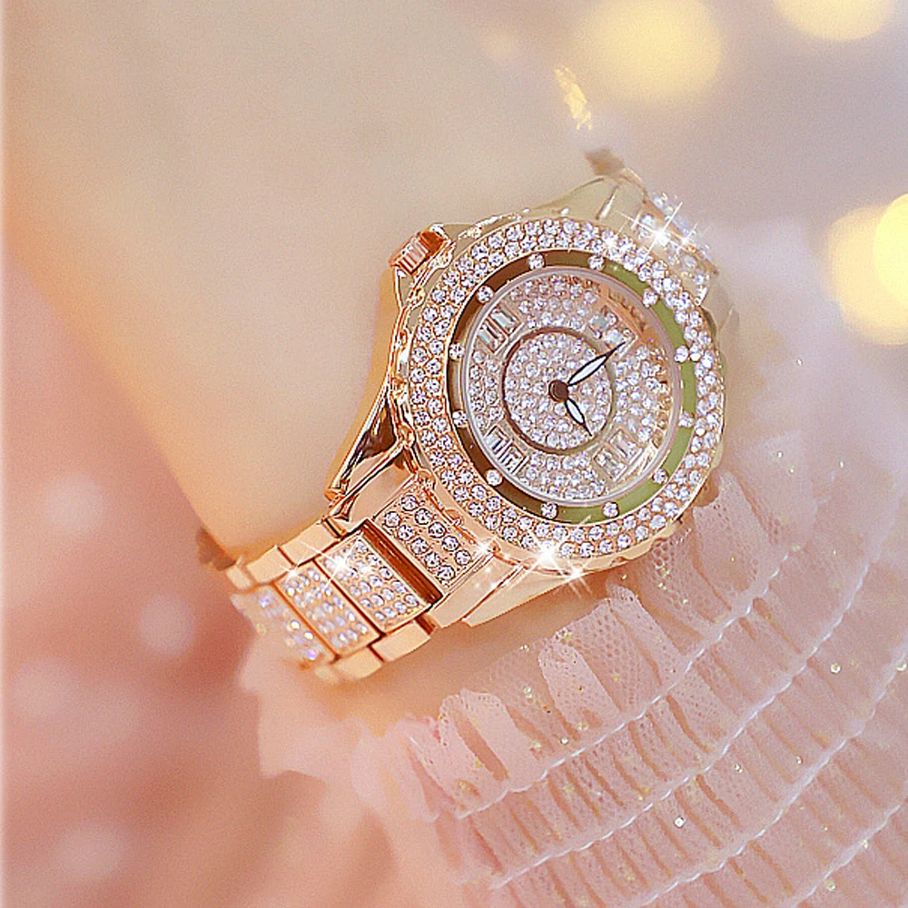 Relógio de pulso feminino com diamante tcheco, relógio céu estrelado, presente Bling para esposa, venda quente, ano 2023