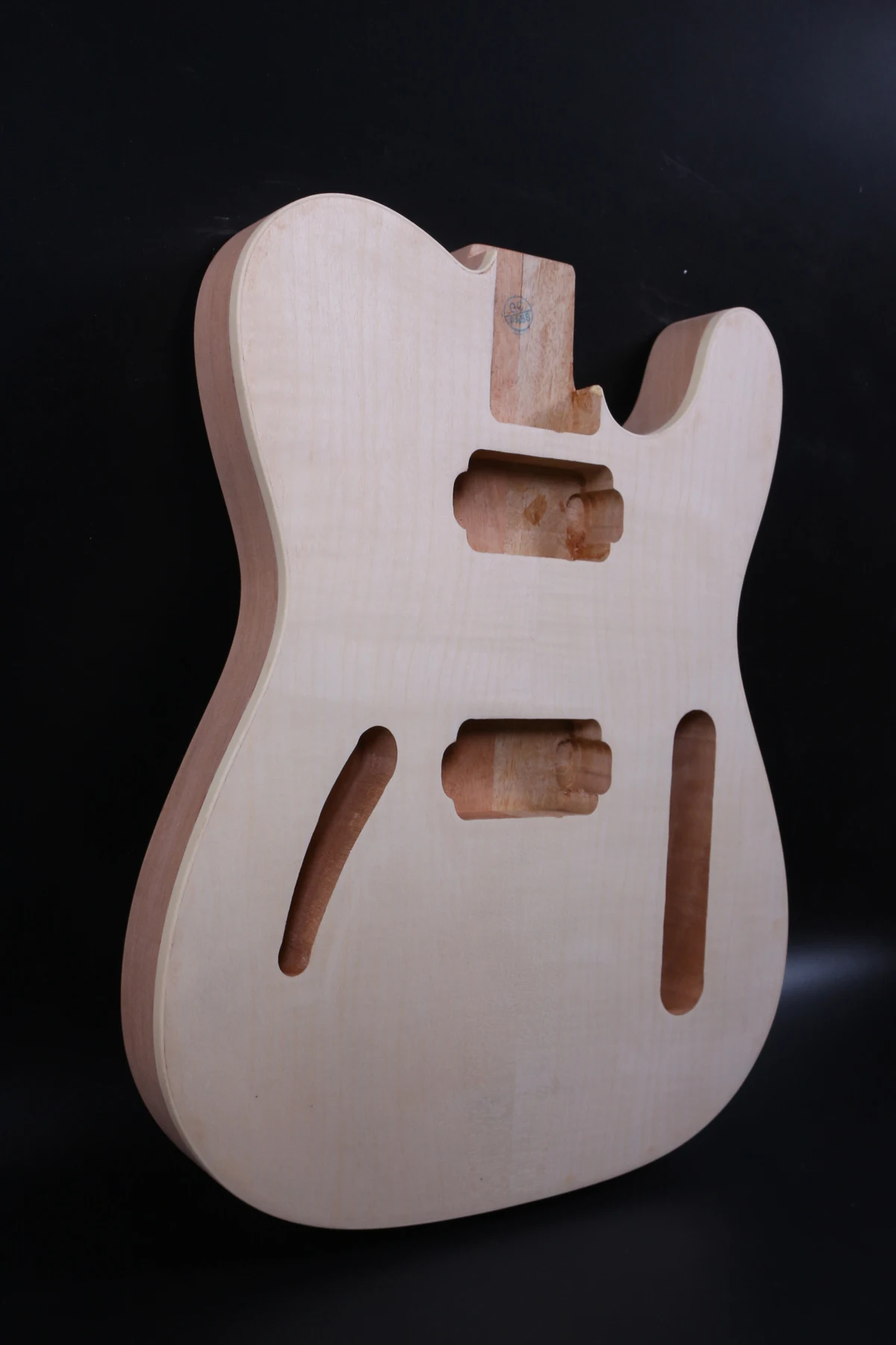 

Fit Diy Unfinished Electric Guitar Body bass wood or also have mahogany made maple top