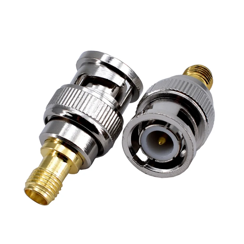 RF Coax Coaxial SMA Male Plug to BNC Female BNC Fmale to SMA Female M/F Radio Antenna Connector Adapter