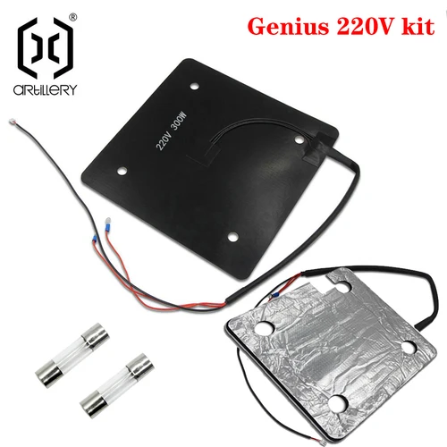 Impresora 3D Artillery Sidewinder SW-X1 y Genius 110V 220V Kit de fusibles de algodón para calefacción de cama caliente
