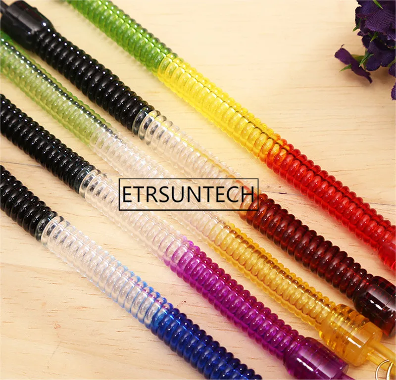 500 stücke Spirale Stretch Keychain Elastische Frühling Seil Schlüssel Ring Anti-verloren Telefon Frühling Schlüssel Schnur Verschluss Haken