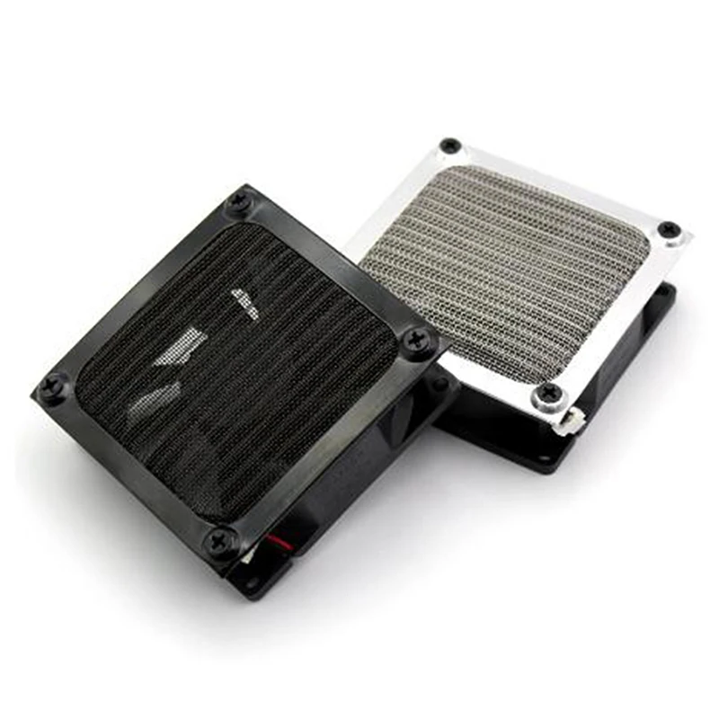 Aluminium Computer Ventilator Koeling Stofdicht Filter Shield Case Grill Guard 120Mm