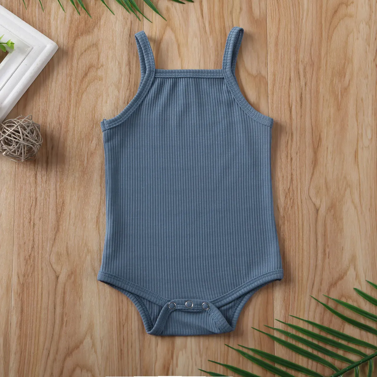 Summer Girls Sleeveless Cotton Romeprs Newborn Clothes Baby Jumpsuit Infant Boys Clothing