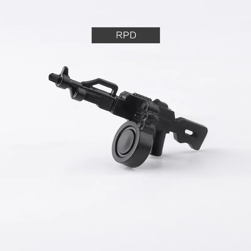 

RPD machine military Guns Soldiers Weapons City police parts playmobil Set Action figures Building Block Brick original mini Toy