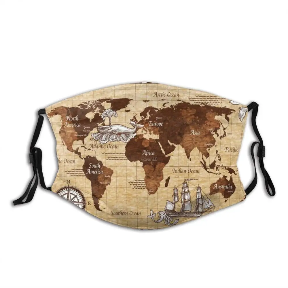 

Pirate Bay Secret Map Funny Print Reusable Pm2.5 Filter Face Mask World Map Old Map Map Maps History Map Historical Map