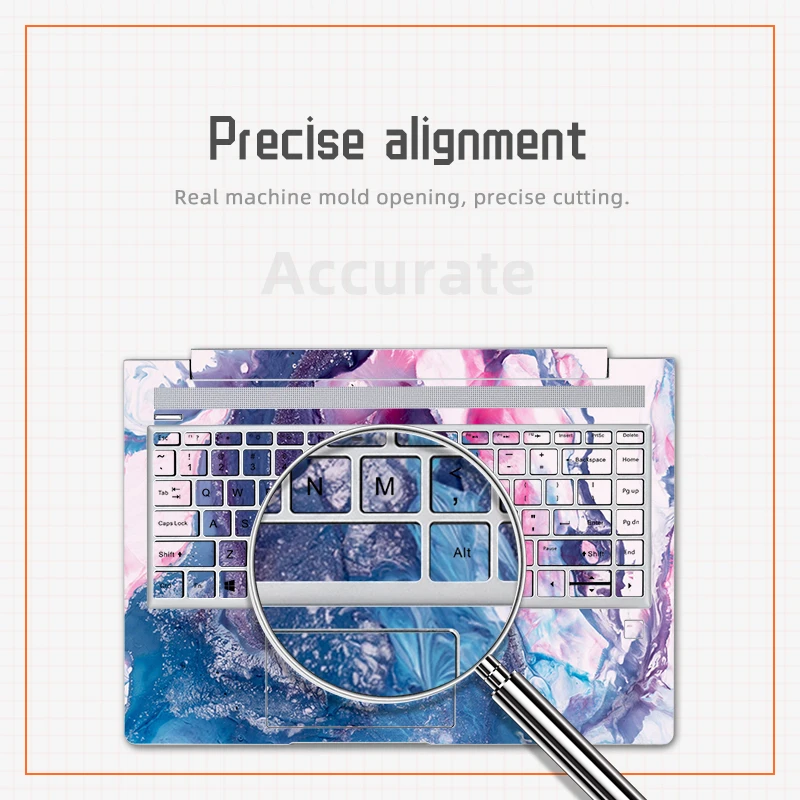 Cubierta de mármol para portátil, pegatina de piel de PVC para HP Envy X360/14 15 Pavilion/14S dk/ 14s dq/15 da/HP 440 G6