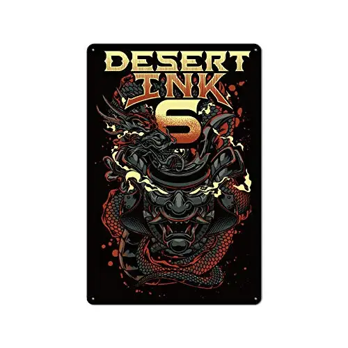 

Металлическая Оловянная вывеска Desert Ink 6, декор для бара, паба, дома, винтажный Ретро постер на стену в стиле ретро, для дома, бара, паба, винтажный Декор для кафе, 8x12 дюймов