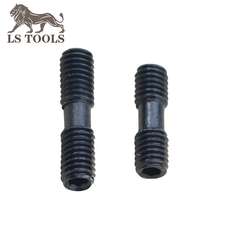LS เครื่องมือ 10pcs เครื่องกลึงแทรกสกรูเครื่องมือแทรกใบมีดคู่หัวสกรูโลหะผสม M5x20 M5x25 M6x20 M6x25 m6x30 M8x30