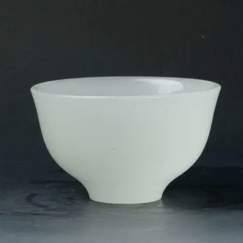 

Superb Hand-carved Natural White Jade Bowl Kitchenware Eco-friendly Cooking Utensil