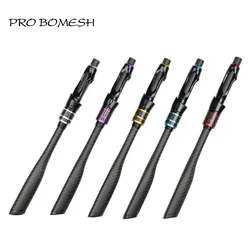 Pro Bomesh 1 Set Taper Carbon Tube 33.4cm Grip 3K Woven Triangle Butt Spinning Handle Kit DIY Fishing Rod Pole Accessory Repair