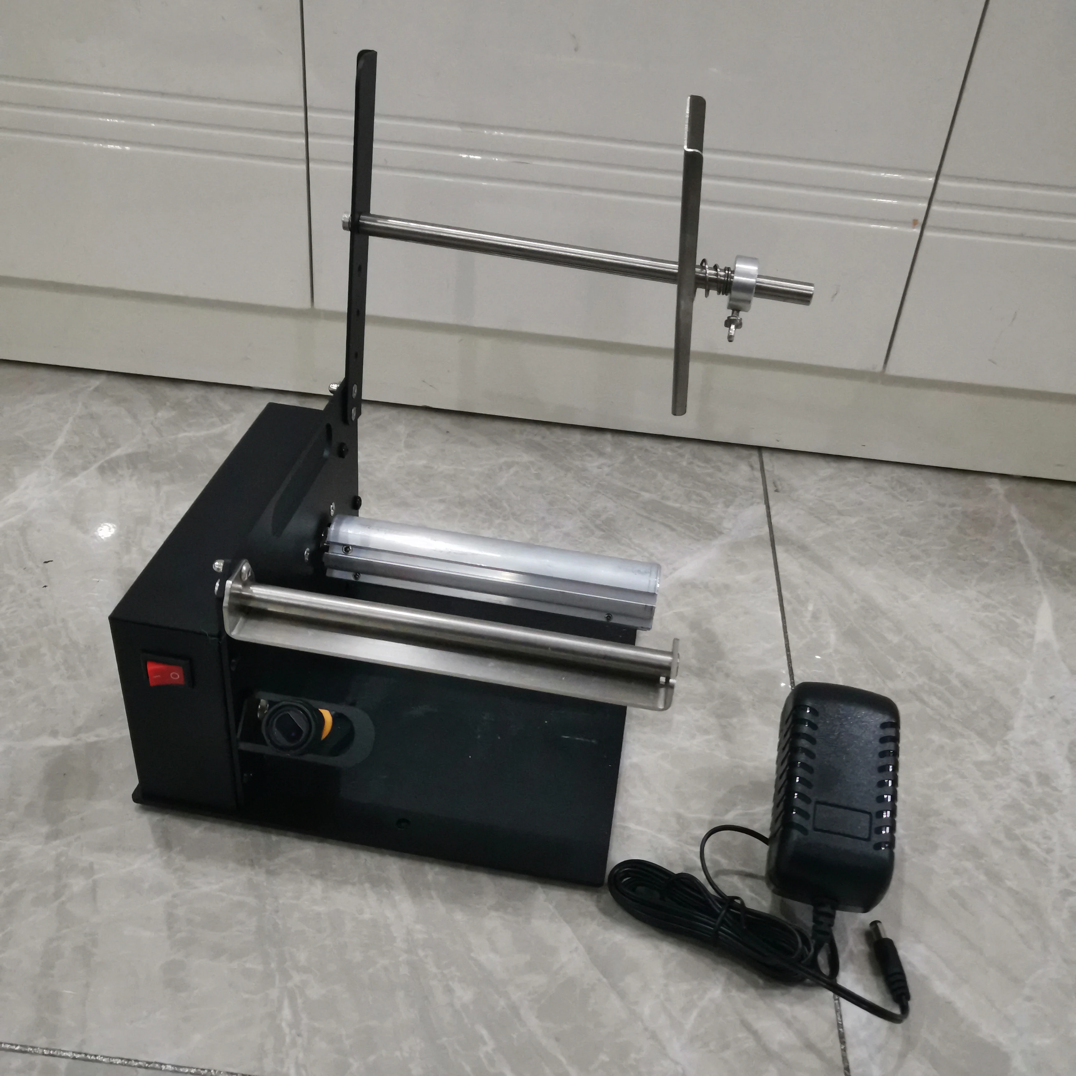 DP64 Automatic compact Label Dispenser Stripper Separating Machine fibre optic sensor ​Opaque/Transparent labels 162mm