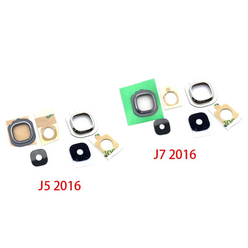 New Rear Camera Glass Lens Cover With Frame Holder For Samsung J3 J5 J7 2016 / A7 A9 2018 A750 A920 Replacement Parts Tools