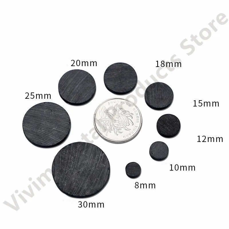 5 10 20pcs/Lot 10x3mm 10x4mm 10x5mm Black Small Round Magnet Fridge Ferrite Magnet Round Speaker Magnet Permanent Magnet