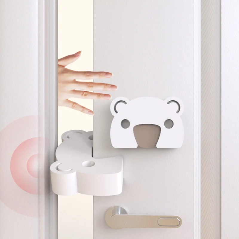 Door Stopper Baby Safety Cartoon Animal Thick Door Block Anti-Pinch Hand Kids Children Finger Protect White Eva Door Stoppers