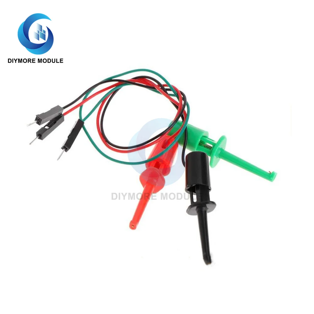 Test Hook With Male Head DuPont Line Transistor Tester Test Hook For Electrical Test Work Hook Type Test Clip Instrumentation