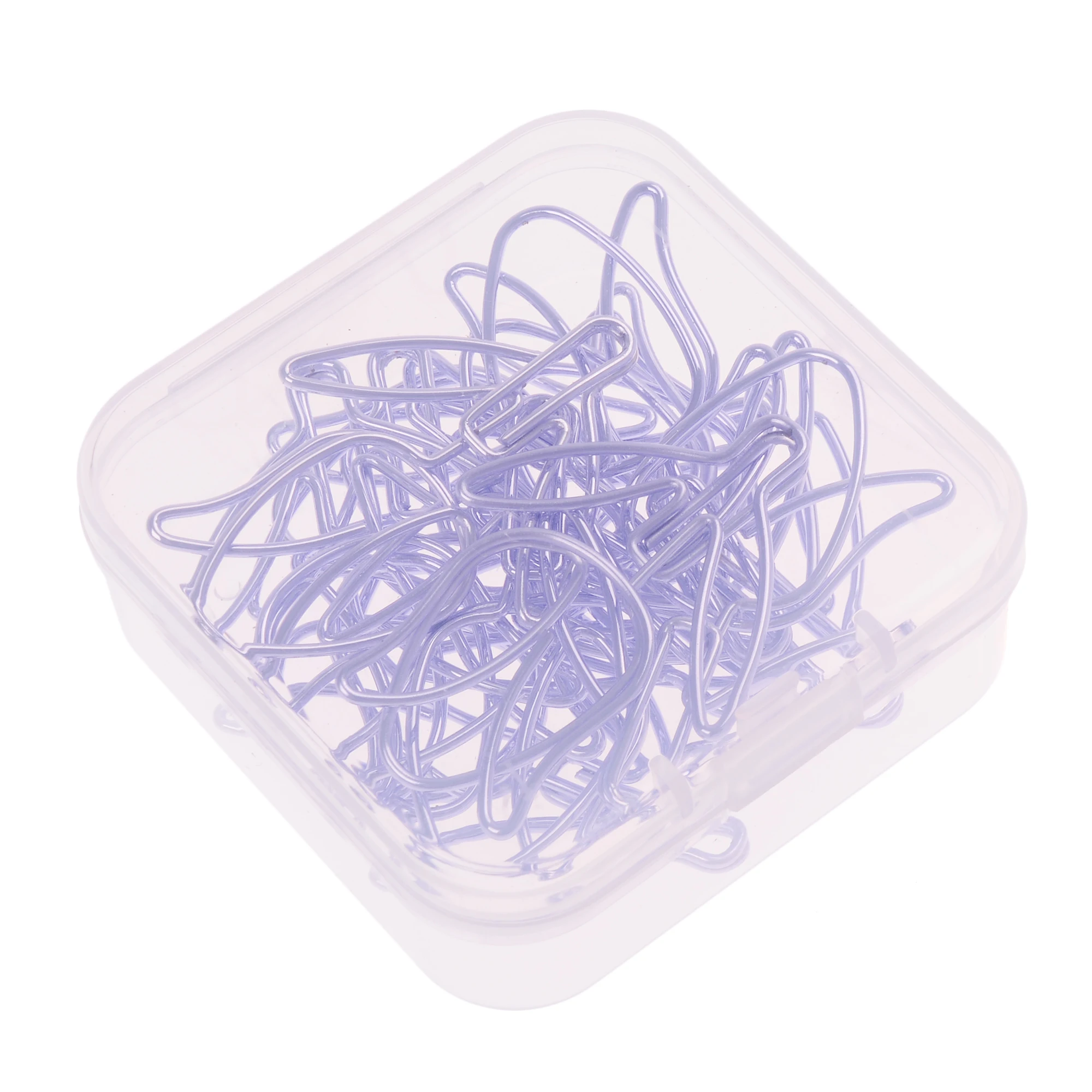 12 Stks/doos Paarse Tulpvormige Paperclip Bladwijzer Briefpapier Voor Diy Dagboek Album Office Student Markering Clips