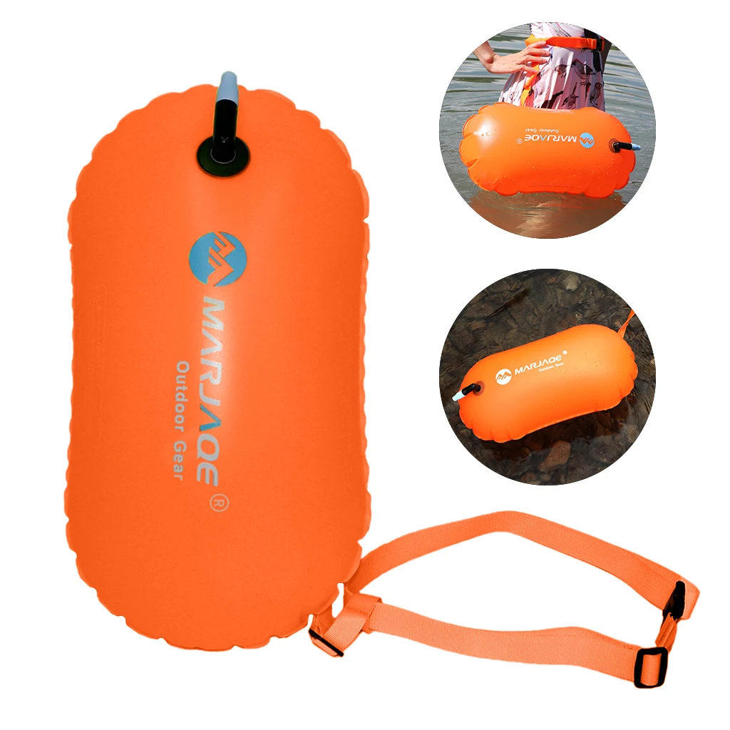 Safety Swim Buoy Tow Float  with Waist Belt for Open Water Swimmers