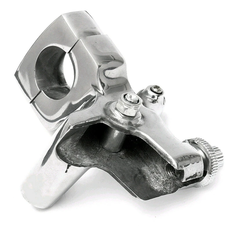 25mm 1inch Motorcycle Clutch Lever Mount Holder for Honda Shadow 600 VT750 Silver Aluminum Alloy