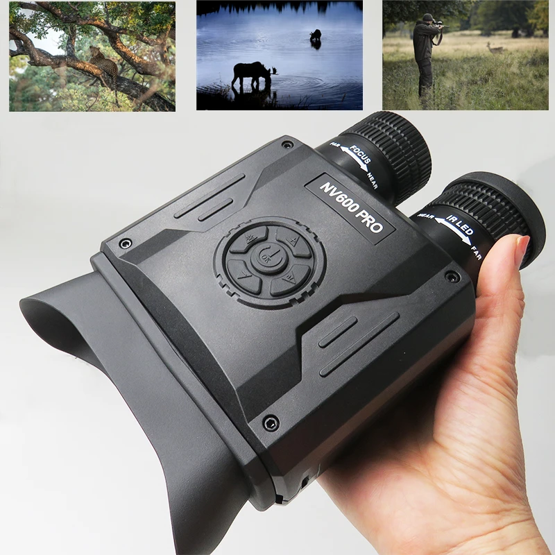 Night Vision Binoculars IR Night Range 500m Photos Video Recording Infrared Camera for Observation and Surveillance