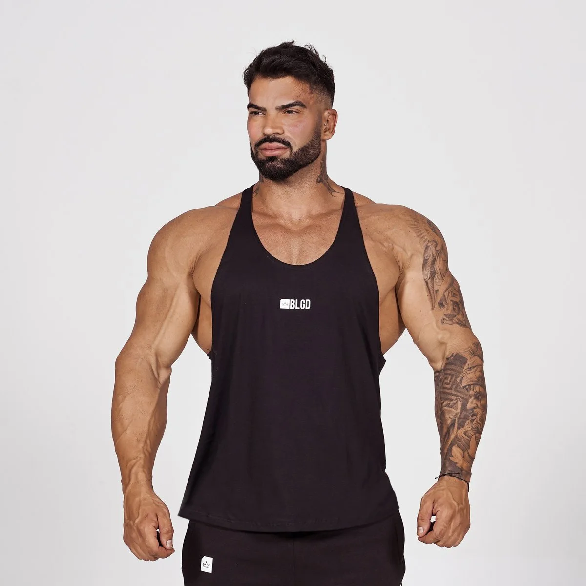 New Men Tank top Gyms Workout I-shaped vest Fitness Bodybuilding sleeveless shirt Male Cotton clothing Casual Singlet Undershirt