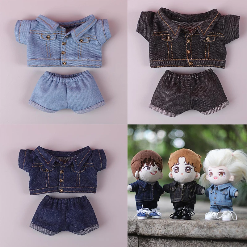 

Fashion Denim Clothing and Denim Jacket for handmade 20cm Doll Stuff Clothes Accessories Fans Collection Children Gift