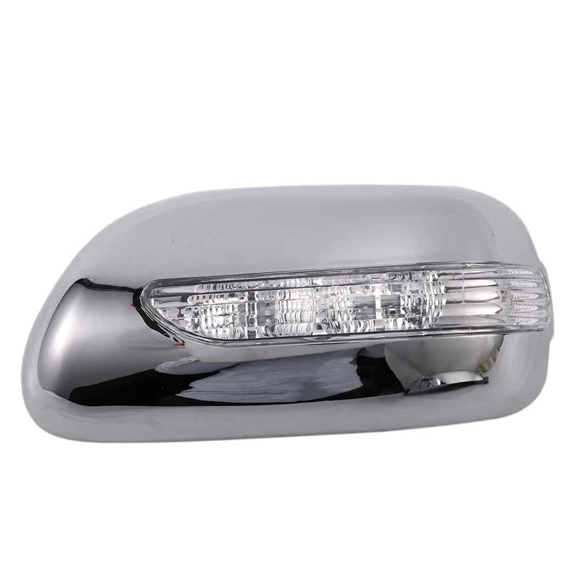 Car Rear View Mirror Cover for Toyota Wish 2003-2007 ABS Chrome Plated Door Mirror Covers with Led