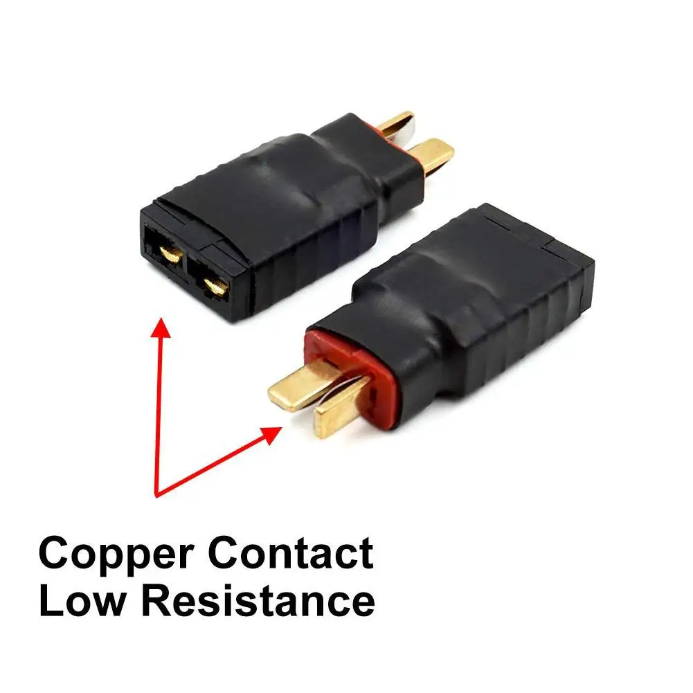 1PC Male T-Plug Deans To Female TRXed Traxxas Connector Adapter For RC Battery ESC & Charger