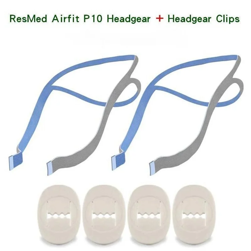 

ResMed AirFit P10 Nasal Pillow Headband with 2 Adjustment Buckles for CPAP Ventilator AirFitP10 Only Headgear Without Pillows