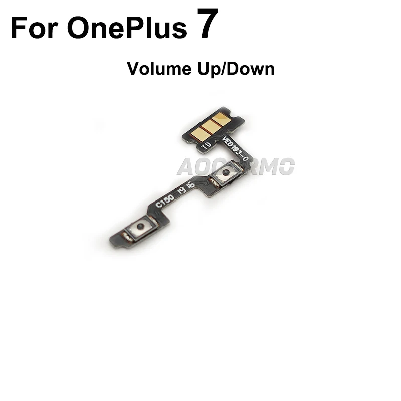 Aocarmo For OnePlus 7 Pro 7Pro Power On/Off Volume Up/Down Button Flex Cable Replacement Part