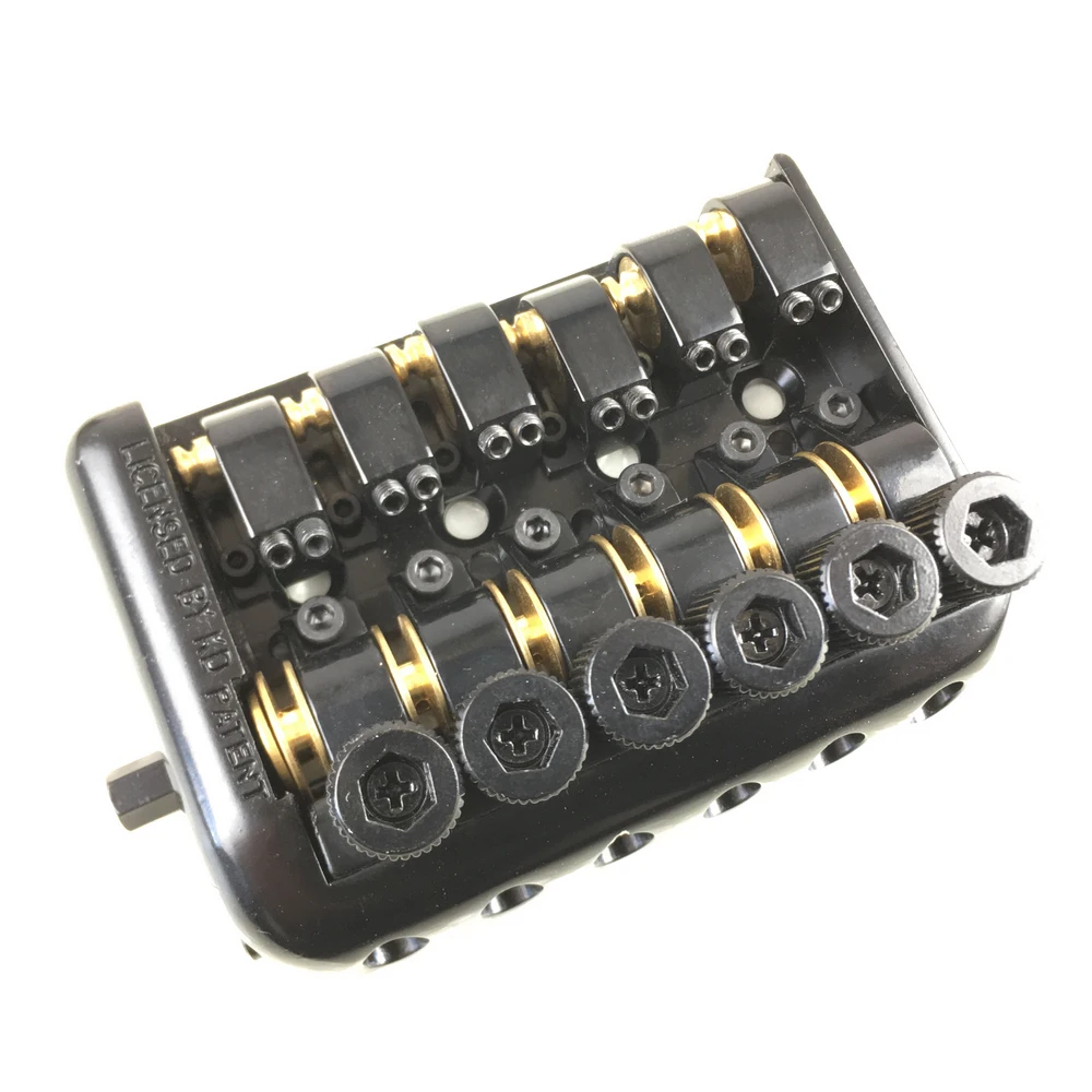 6 String Saddle Headless Electric Guitar Bridge Tailpiece With Worm involved string device High Quality Guitar Bridge Tailpiece