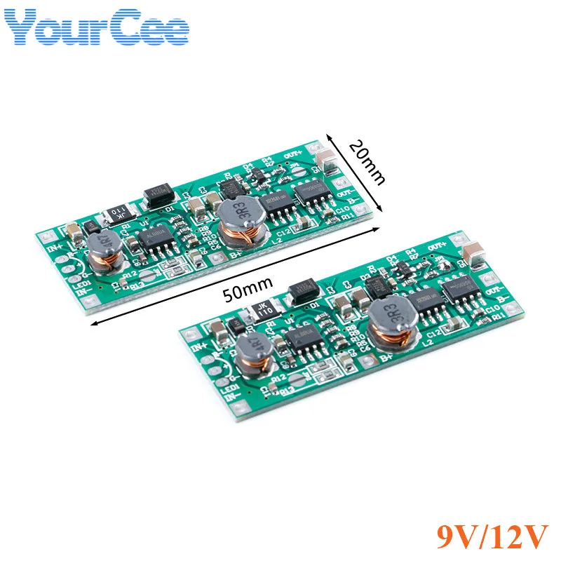 2pcs/1pc DC5V-12V to  9V/12V 1A UPS Uninterruptible Charging Board UPS Voltage Converter Power Control for 18650 Lithium Battery