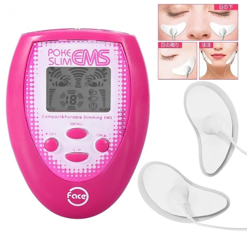 

Electric Face Massager Slimming Facial Massage Electronic Muscle Stimulation+ 2pcs Electrode Face Sticker + 2 Cheek Sticker