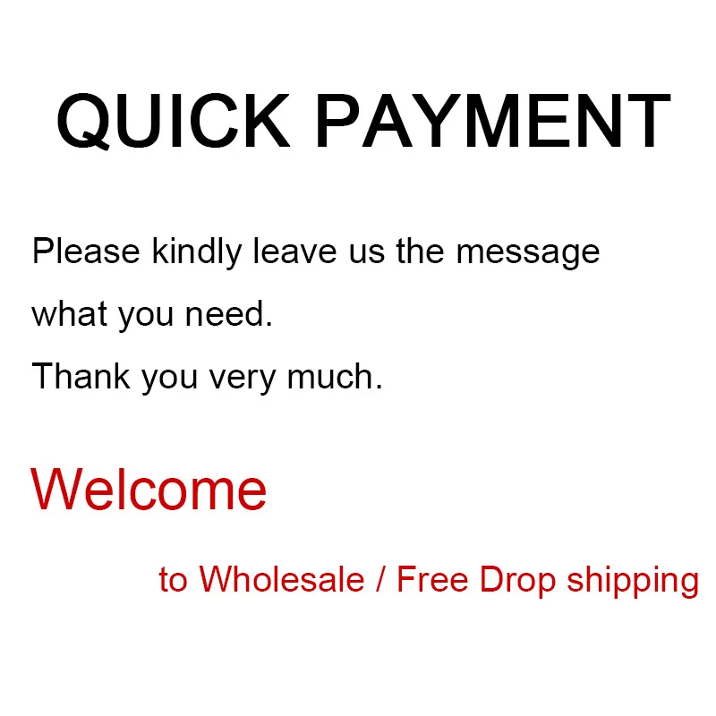 Quick Payment FOR VIP CUSTOMER/ FREE Drop shipping Thank you,and best wished for you!!